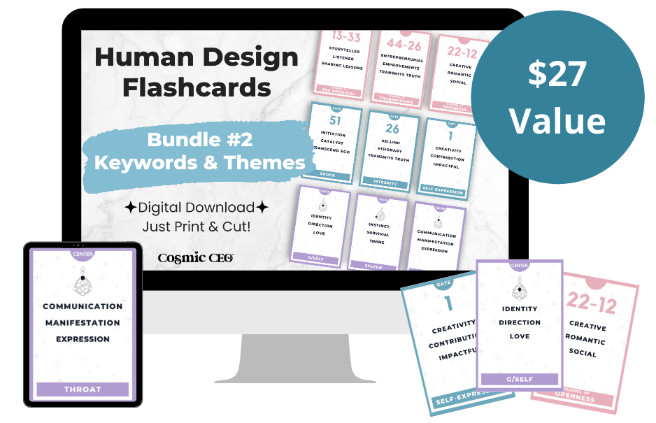 Human Design Flashcards | Cosmic CEO